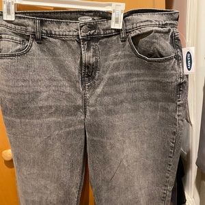 Washed Black Boyfriend Jeans